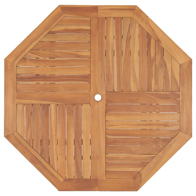 vidaXL tömör tíkfa kerti étkezőasztal 110 x 110 x 75 cm