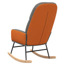 vidaXL világosszürke szövet hintaszék