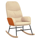 vidaXL krémfehér szövet hintaszék