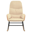 vidaXL krémfehér szövet hintaszék