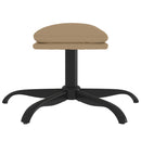 vidaXL kávészínű műbőr lábzsámoly 60x60x36 cm