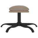 vidaXL világosszürke mikroszálas szövet lábzsámoly 60x60x36 cm