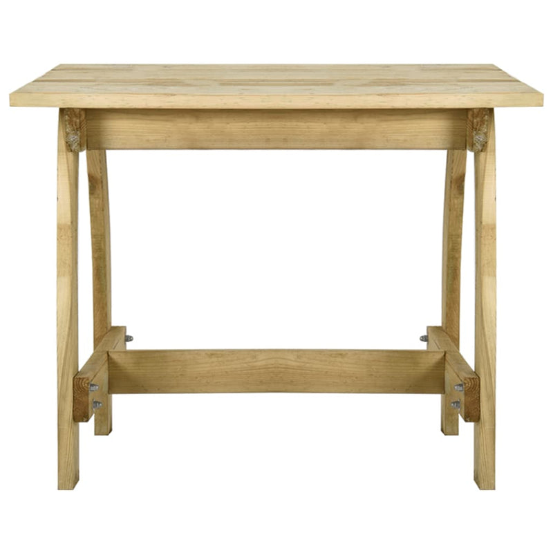 vidaXL impregnált fenyőfa kerti asztal 110 x 74 x 75 cm