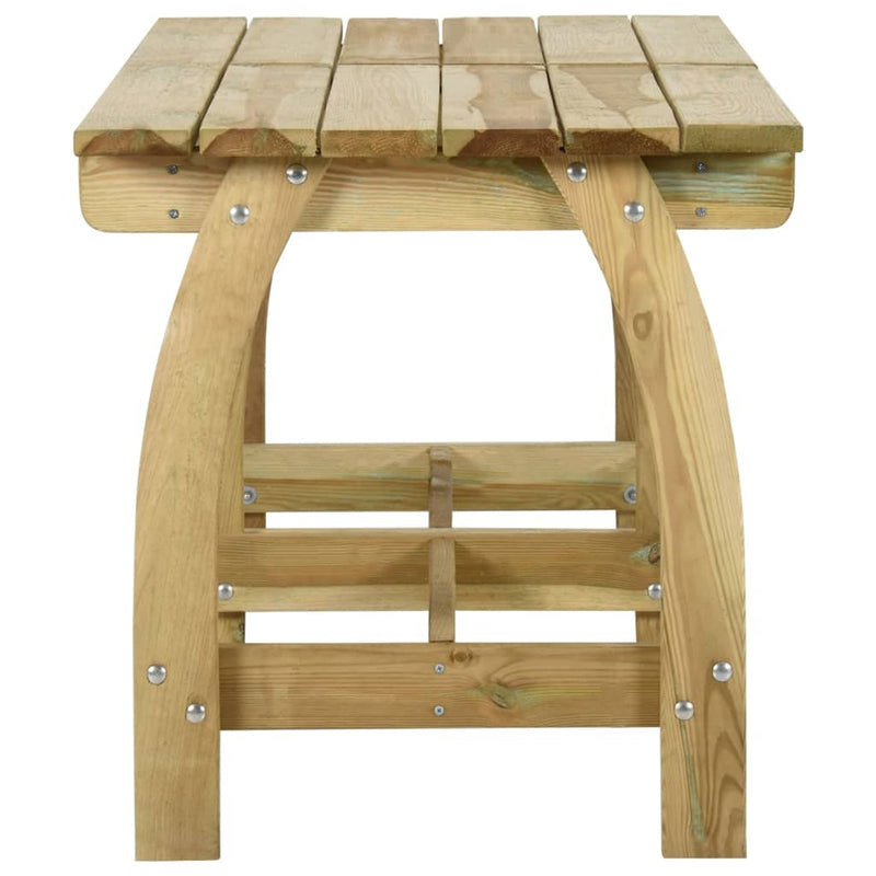 vidaXL impregnált fenyőfa kerti asztal 160 x 74 x 75 cm