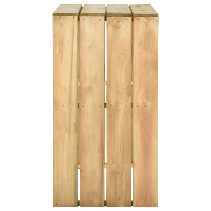 vidaXL impregnált fenyőfa bárasztal 100 x 60 x 110 cm
