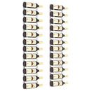 vidaXL 2 db fehér vas falra szerelhető bortartó állvány 12 palacknak