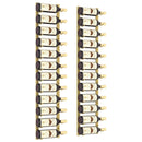 vidaXL 2 db arany vas falra szerelhető bortartó állvány 12 palacknak