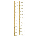 vidaXL arany vas falra szerelhető bortartó állvány 24 palacknak