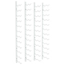 vidaXL 2 db fehér vas falra szerelhető bortartó állvány 24 palacknak