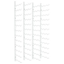 vidaXL 2 db fehér vas falra szerelhető bortartó állvány 36 palacknak