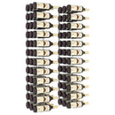 vidaXL 2 db fehér vas falra szerelhető bortartó állvány 36 palacknak