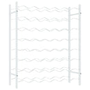 vidaXL fehér fém bortartó állvány 48 palackhoz