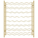 vidaXL arany fém bortartó állvány 48 palackhoz