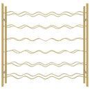 vidaXL arany fém bortartó állvány 36 palackhoz