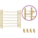 vidaXL arany fém bortartó állvány 36 palackhoz