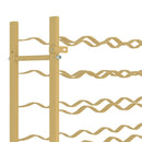 vidaXL arany fém bortartó állvány 36 palackhoz