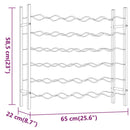 vidaXL arany fém bortartó állvány 36 palackhoz