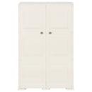 vidaXL vanília színű fahatású műanyag szekrény 79 x 43 x 125 cm