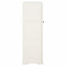 vidaXL angórafehér fahatású műanyag szekrény 79 x 43 x 125 cm