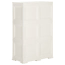 vidaXL angórafehér fahatású műanyag szekrény 79 x 43 x 125 cm