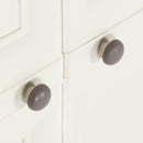 vidaXL angórafehér fahatású műanyag szekrény 79 x 43 x 125 cm