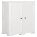vidaXL angórafehér fahatású műanyag szekrény 79 x 43 x 85,5 cm