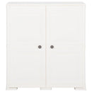 vidaXL angórafehér fahatású műanyag szekrény 79 x 43 x 85,5 cm