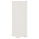 vidaXL angórafehér fahatású műanyag szekrény 40 x 43 x 125 cm