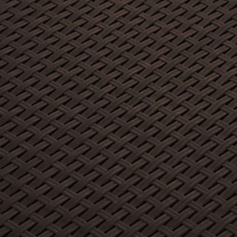 vidaXL barna PP rattan kerti tárolóláda 60 x 54 x 41 cm