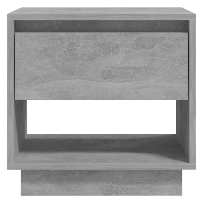 vidaXL 2 db betonszürke szerelt fa éjjeliszekrény 45x34x44 cm