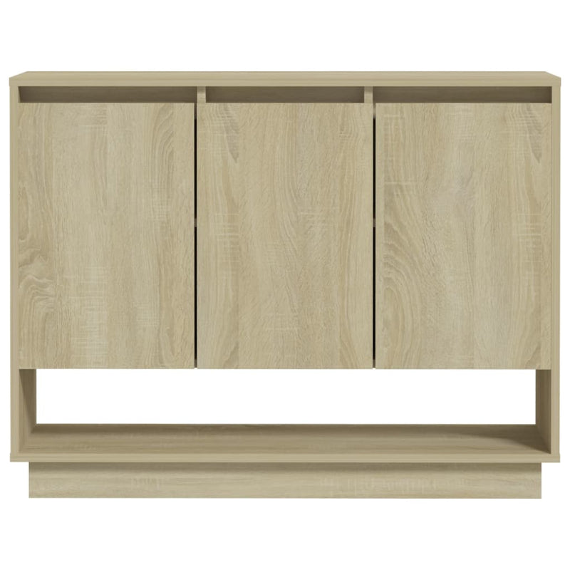 vidaXL sonoma tölgy színű szerelt fa tálalószekrény 97 x 31 x 75 cm