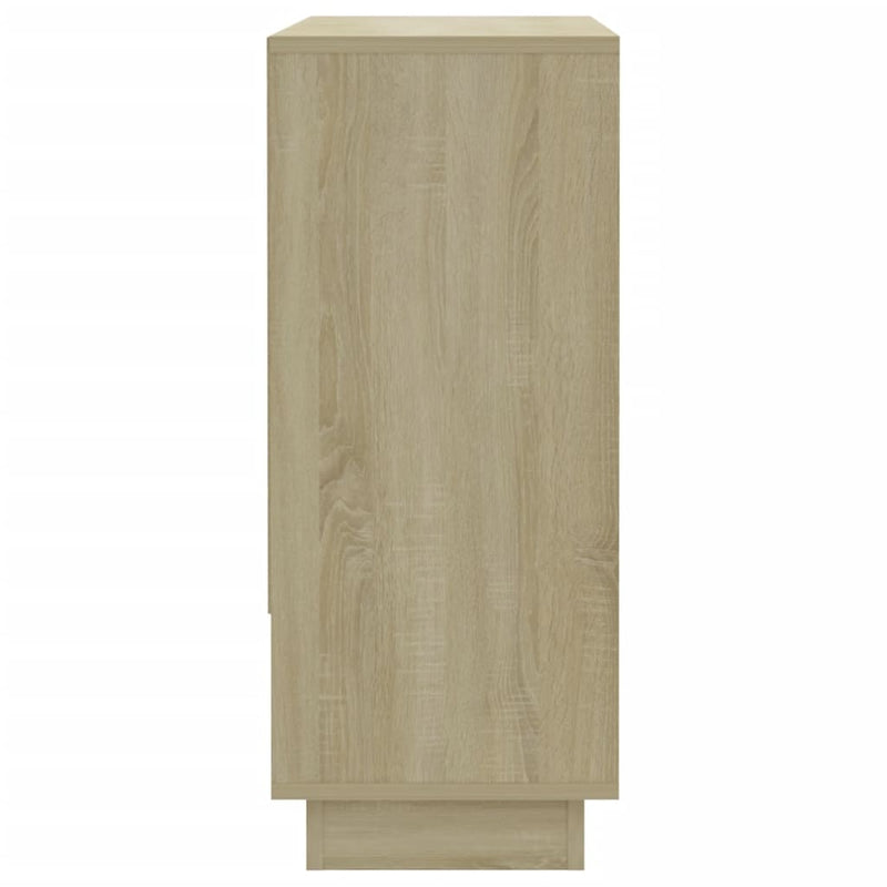 vidaXL sonoma tölgy színű szerelt fa tálalószekrény 97 x 31 x 75 cm