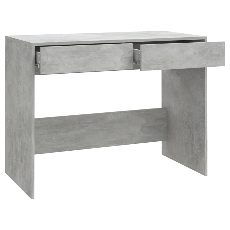 vidaXL betonszürke szerelt fa íróasztal 101x50x76,5 cm