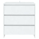 vidaXL fehér szerelt fa tálalószekrény 70x41x75 cm