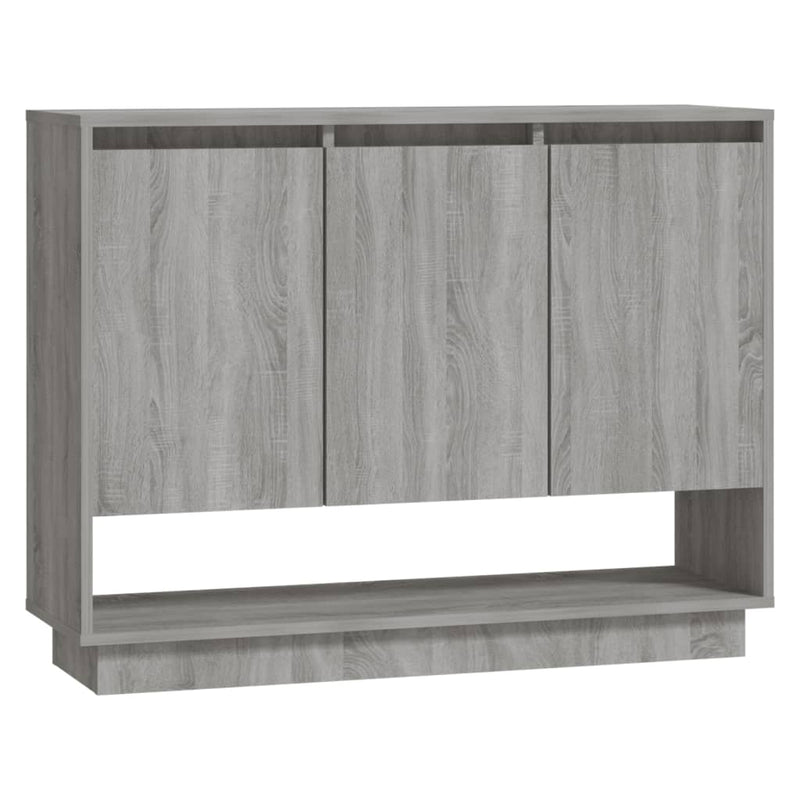 vidaXL szürke sonoma színű szerelt fa tálalószekrény 97 x 31 x 75 cm