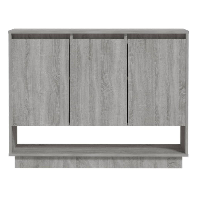 vidaXL szürke sonoma színű szerelt fa tálalószekrény 97 x 31 x 75 cm