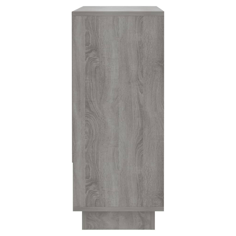 vidaXL szürke sonoma színű szerelt fa tálalószekrény 97 x 31 x 75 cm