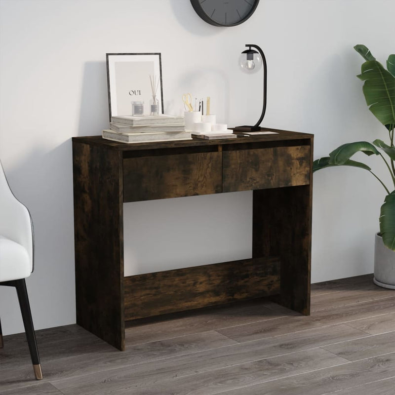 vidaXL füstös tölgy színű szerelt fa dohányzóasztal 89x41x76,5 cm