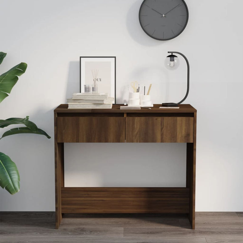vidaXL barna tölgyszínű szerelt fa dohányzóasztal 89x41x76,5 cm