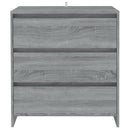 vidaXL szürke sonoma színű szerelt fa tálalószekrény 70x41x75 cm