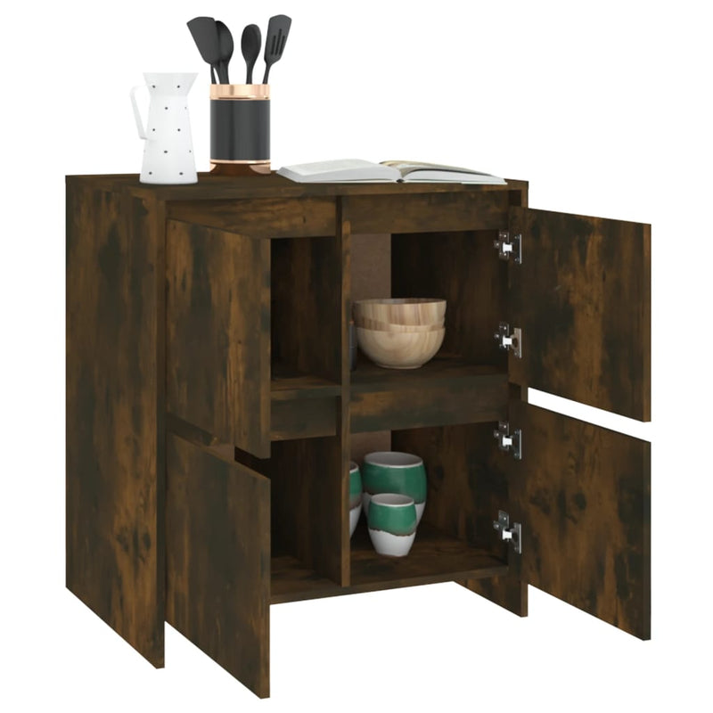 vidaXL sonoma tölgy színű szerelt fa tálalószekrény 70x41x75 cm