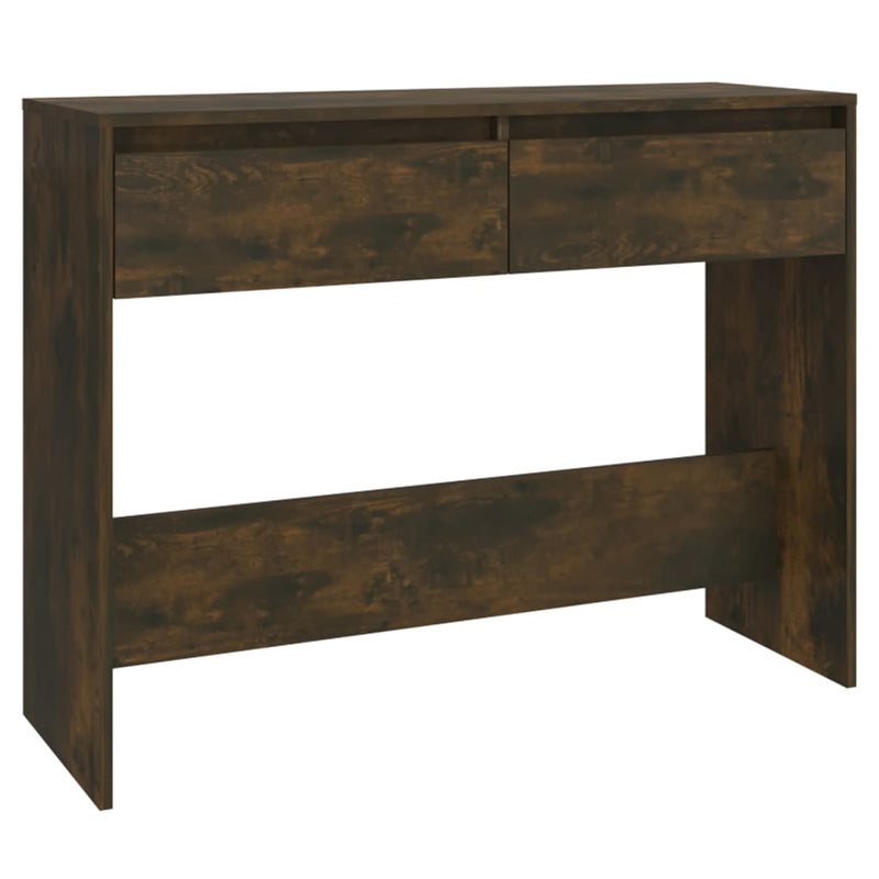 vidaXL füstös tölgy színű szerelt fa tálalóasztal 100x35x76,5 cm
