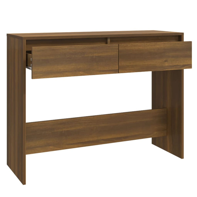 vidaXL barna tölgyszínű szerelt fa dohányzóasztal 100x35x76,5 cm