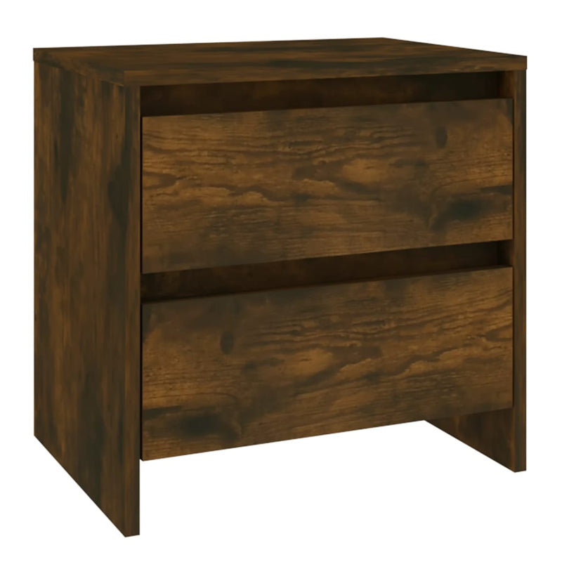 vidaXL 2 db füstös tölgy szerelt fa éjjeliszekrény 45 x 34,5 x 44,5 cm