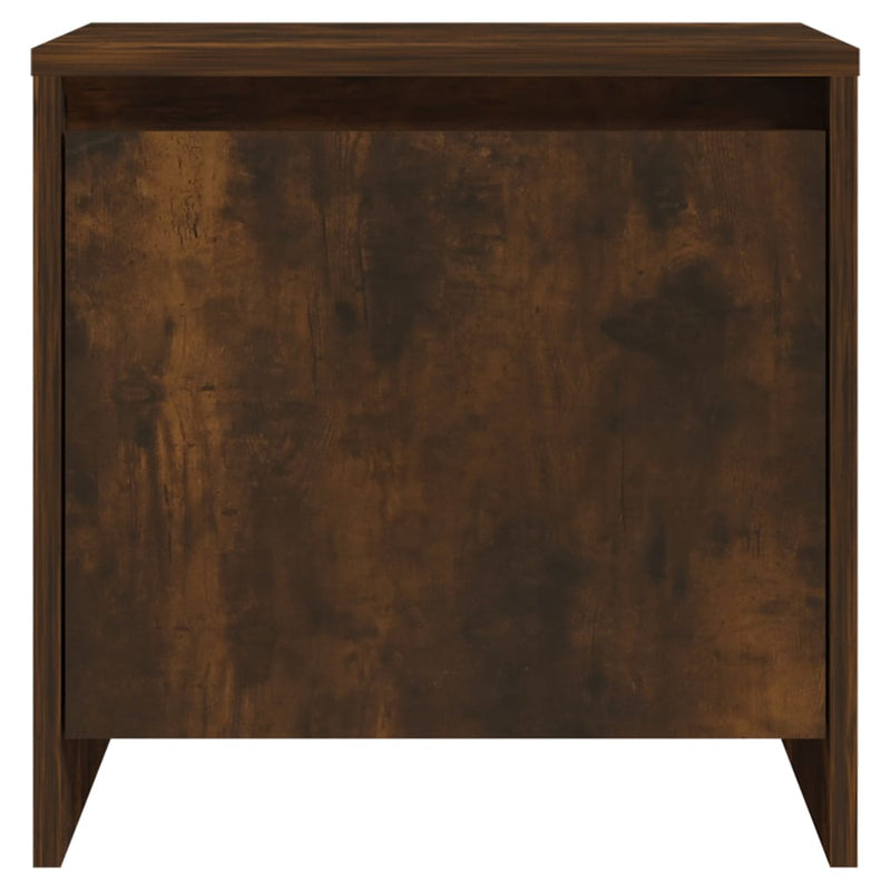 vidaXL 2 db füstös tölgy színű szerelt fa éjjeliszekrény 45x34x44,5 cm