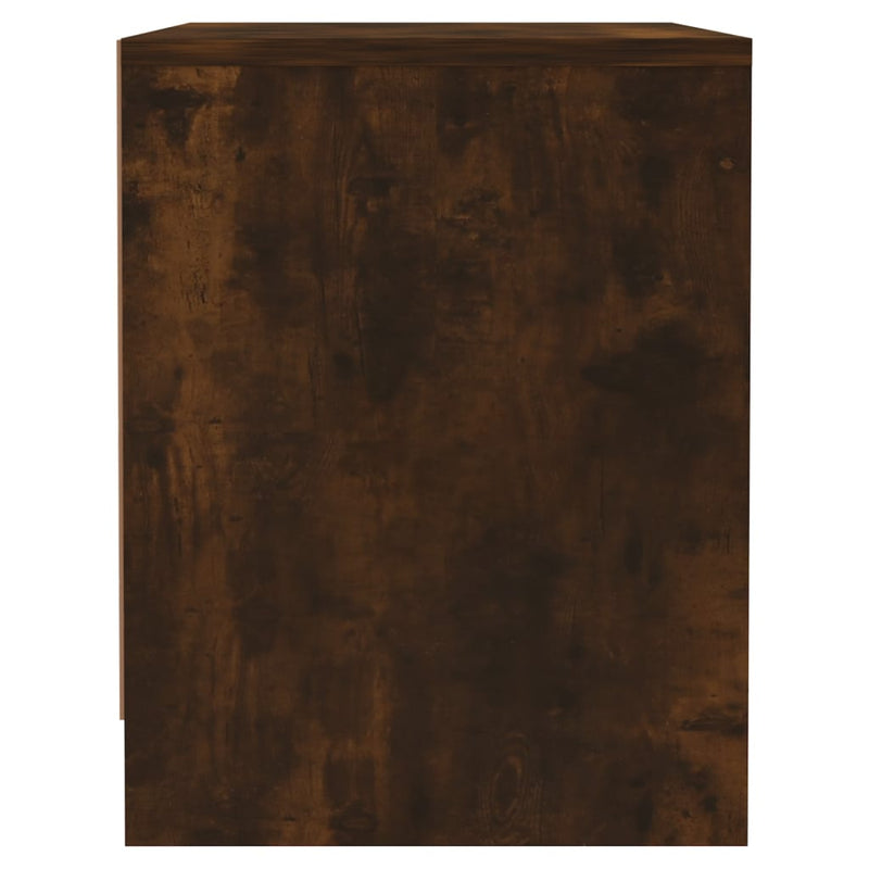 vidaXL 2 db füstös tölgy színű szerelt fa éjjeliszekrény 45x34x44,5 cm