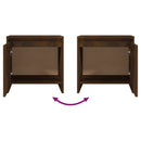 vidaXL 2 db füstös tölgy színű szerelt fa éjjeliszekrény 45x34x44,5 cm