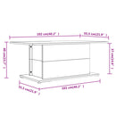 vidaXL barna tölgyszínű szerelt fa dohányzóasztal 102x55,5x40 cm