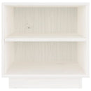 vidaXL fehér tömör fenyőfa éjjeliszekrény 40 x 34 x 40 cm