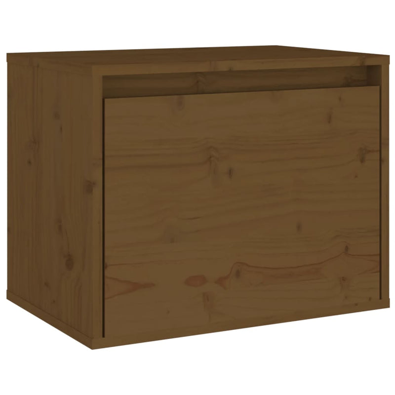 vidaXL mézbarna tömör fenyőfa faliszekrény 45 x 30 x 35 cm